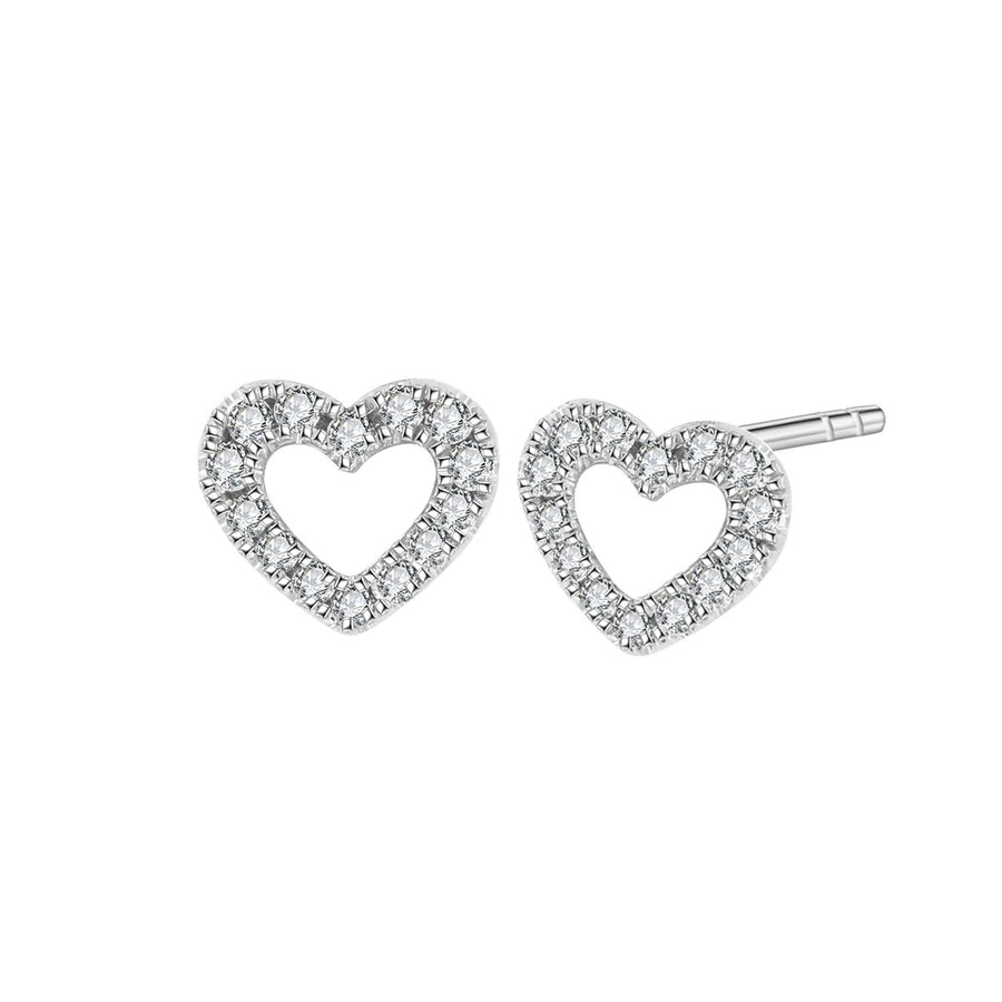Icon Heart Diamond Earrings