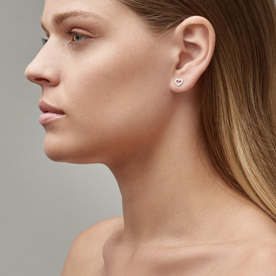 Icon Heart Diamond Earrings