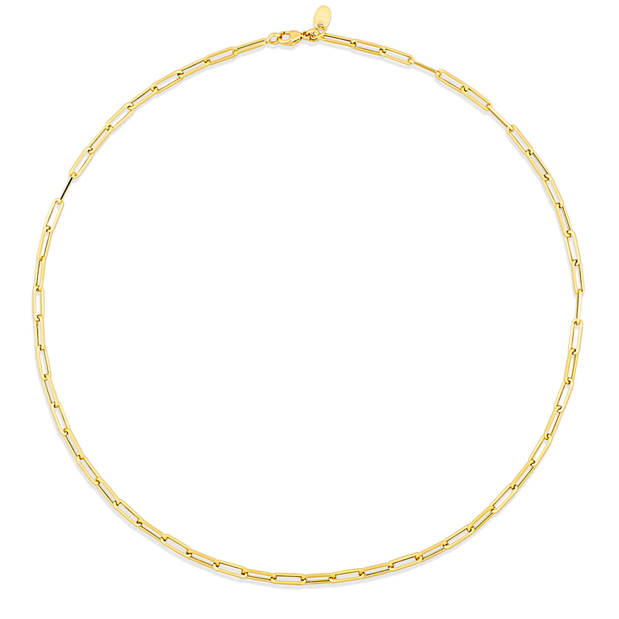 Capri Dreaming™ Paperclip Large Necklace | Yellow Gold
