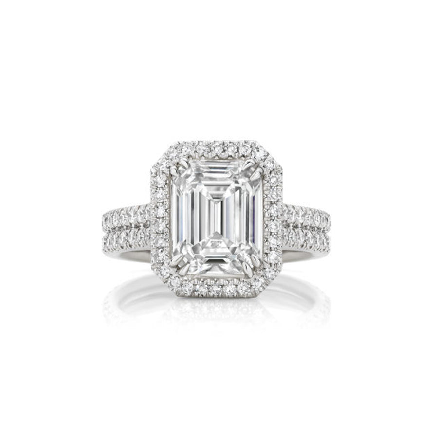 Hot Rocks® Collection Emerald Cut Ring | White Gold