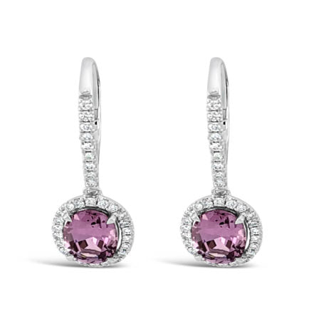 Regal Collection® Spinel Drop Earrings | White Gold