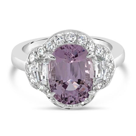 Regal Collection® Violet Spinel Ring | White Gold