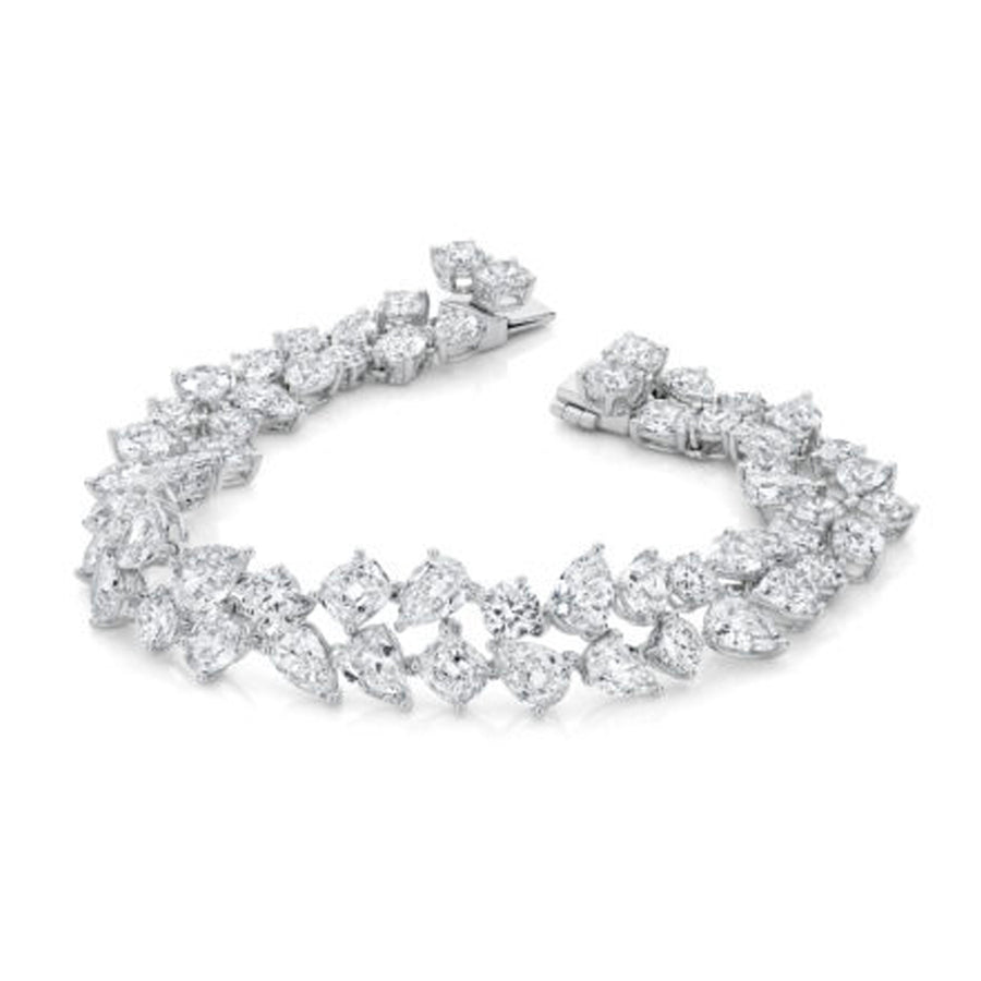 Hot Rocks® Collection High Jewellery Double Diamond Bracelet | White Gold