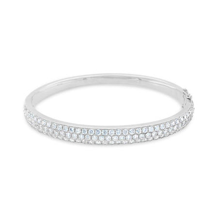 Artisan Diamond Bangle | White Gold