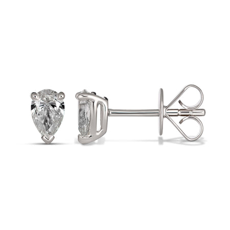 Riviera Pear Shaped Diamond Studs