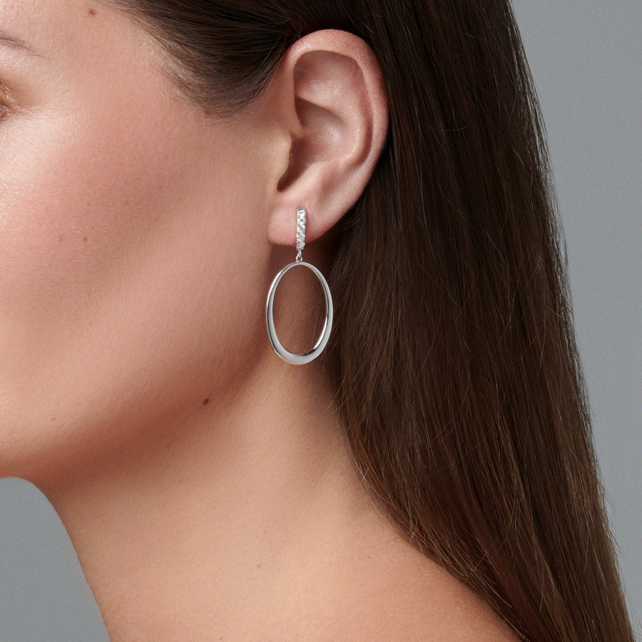 Capri Dreaming™ Island Diamond Drop Earrings | White Gold