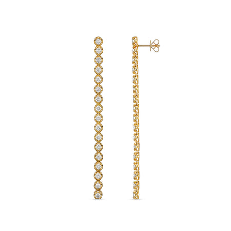 Allure Statement Drop Earrings | Yellow Gold