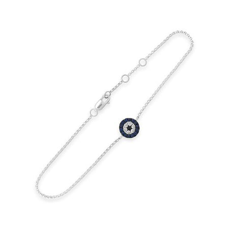 Capri Dreaming® Evil Eye Diamond Bracelet | White Gold