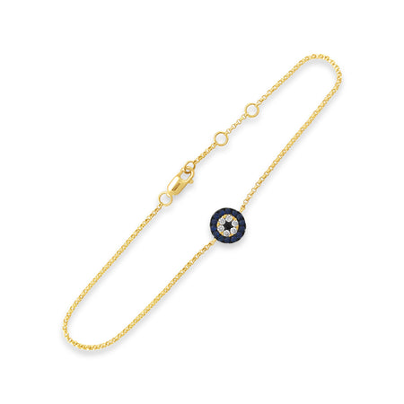 Capri Dreaming® Evil Eye Diamond Bracelet | Yellow Gold