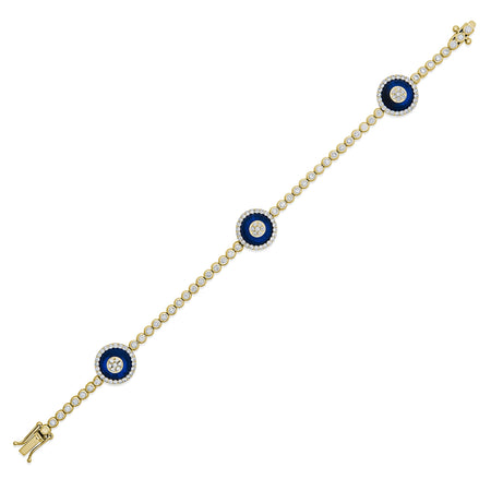 Capri Dreaming® Evil Eye Diamond Bracelet | Yellow Gold