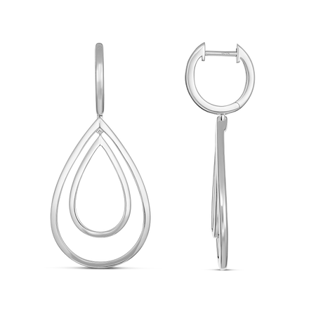 Capri Dreaming® Breeze Drop Earrings | White Gold