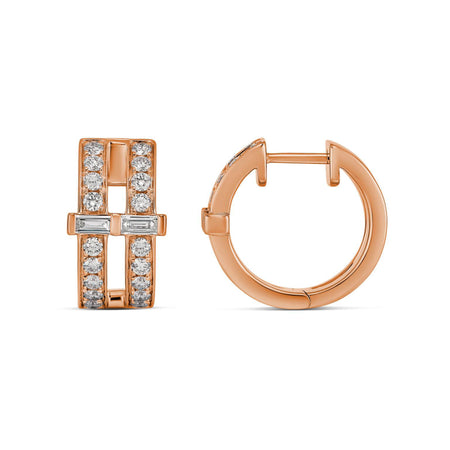 Lighthouse® Diamond Huggies | Rose Gold