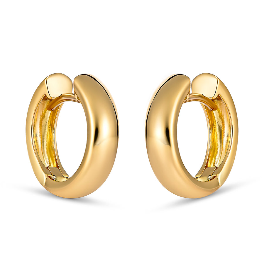 Capri Dreaming™ Solid Hoops 15mm | Yellow Gold