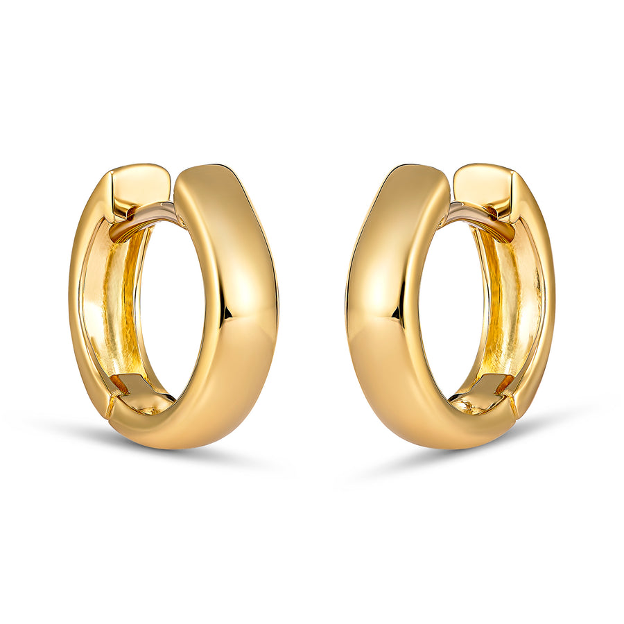 Capri Dreaming™ Solid Hoops 13mm | Yellow Gold