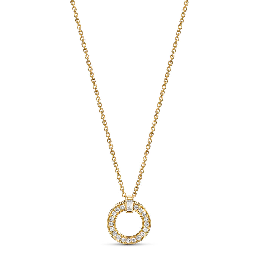 Lighthouse® Single Diamond Pendant Necklace | Yellow Gold