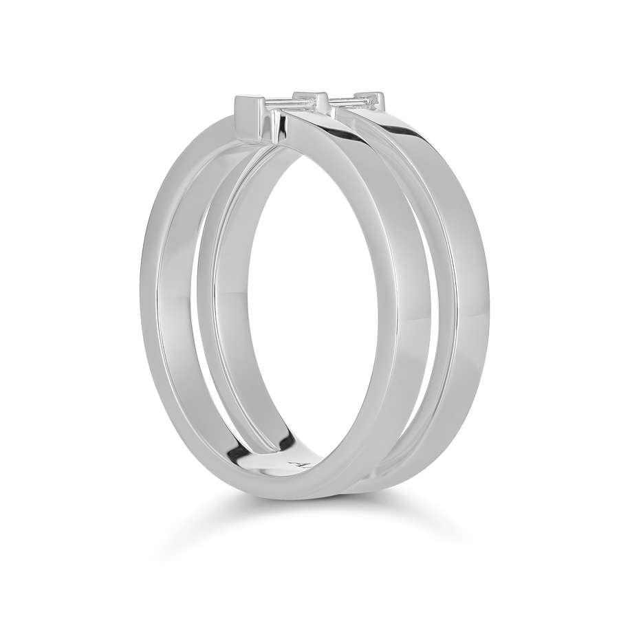 Lighthouse® Baguette Diamond Ring | White Gold