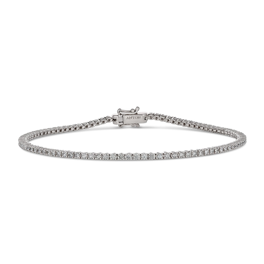 Classic Tennis Diamond Bracelet | White Gold