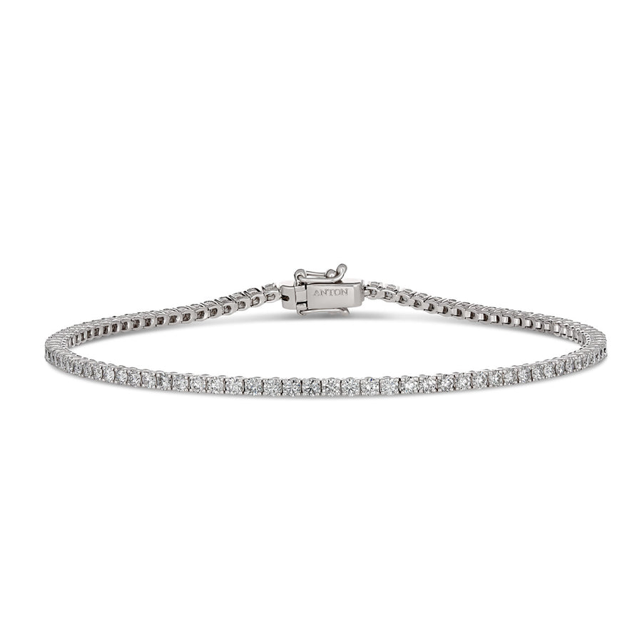 Classic Tennis Diamond Bracelet | White Gold