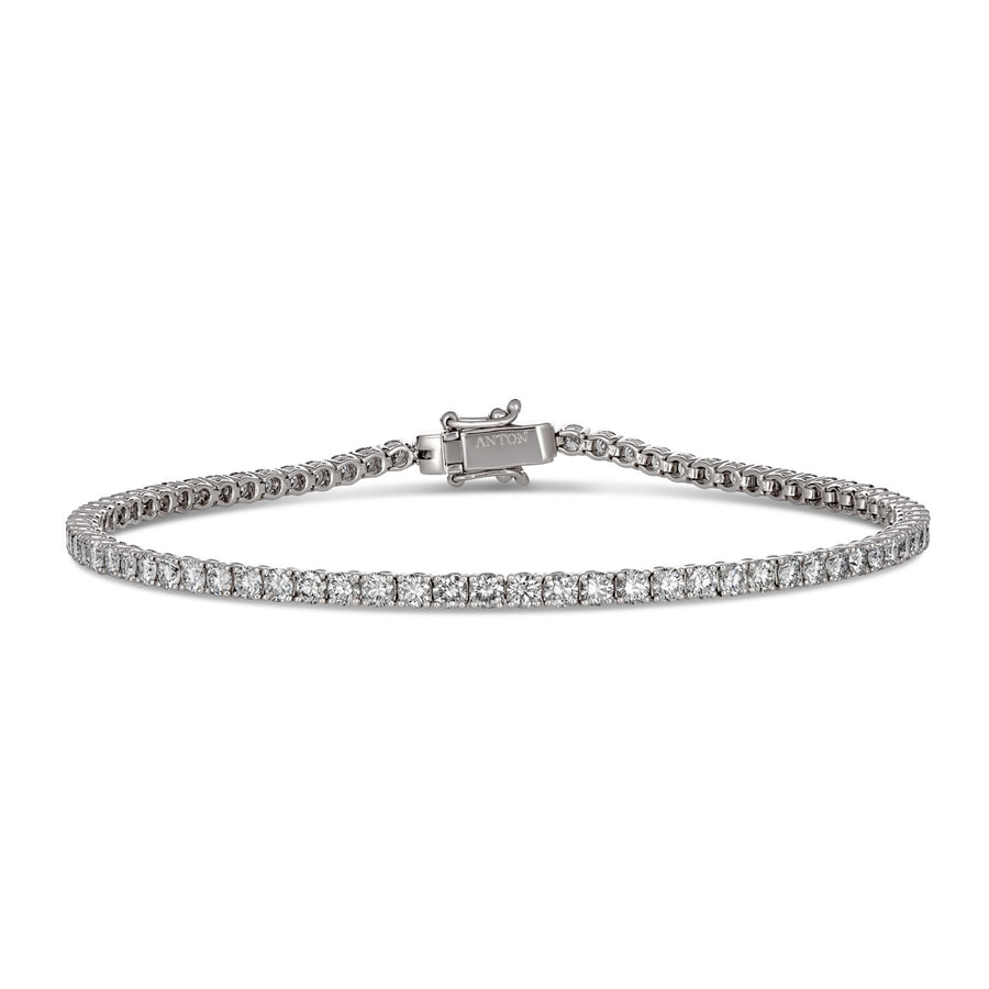 Classic Tennis Diamond Bracelet | White Gold