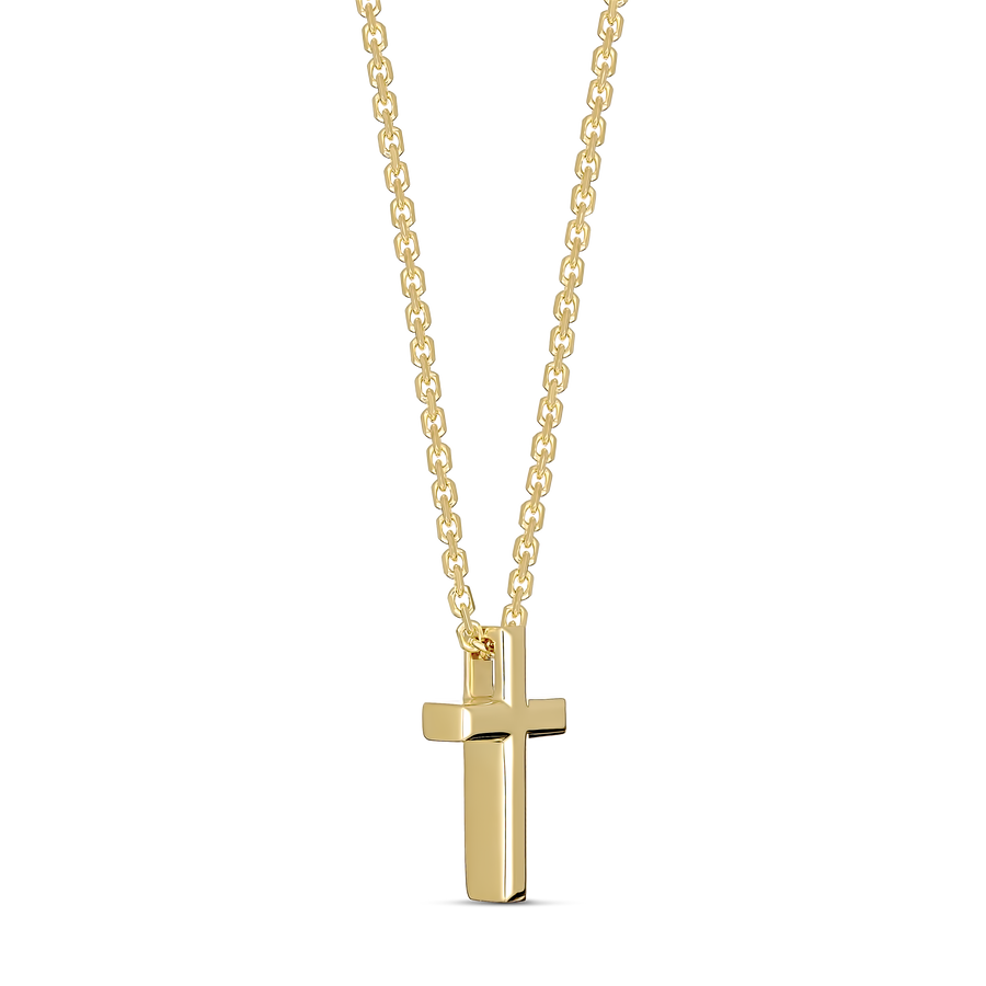 SISGEM Solid 18k Gold Cross Pendant Necklace for India | Ubuy