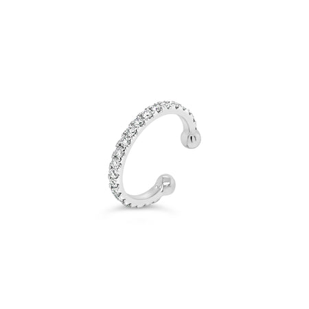 Icon Eternity Ear Cuff | 18K White Gold