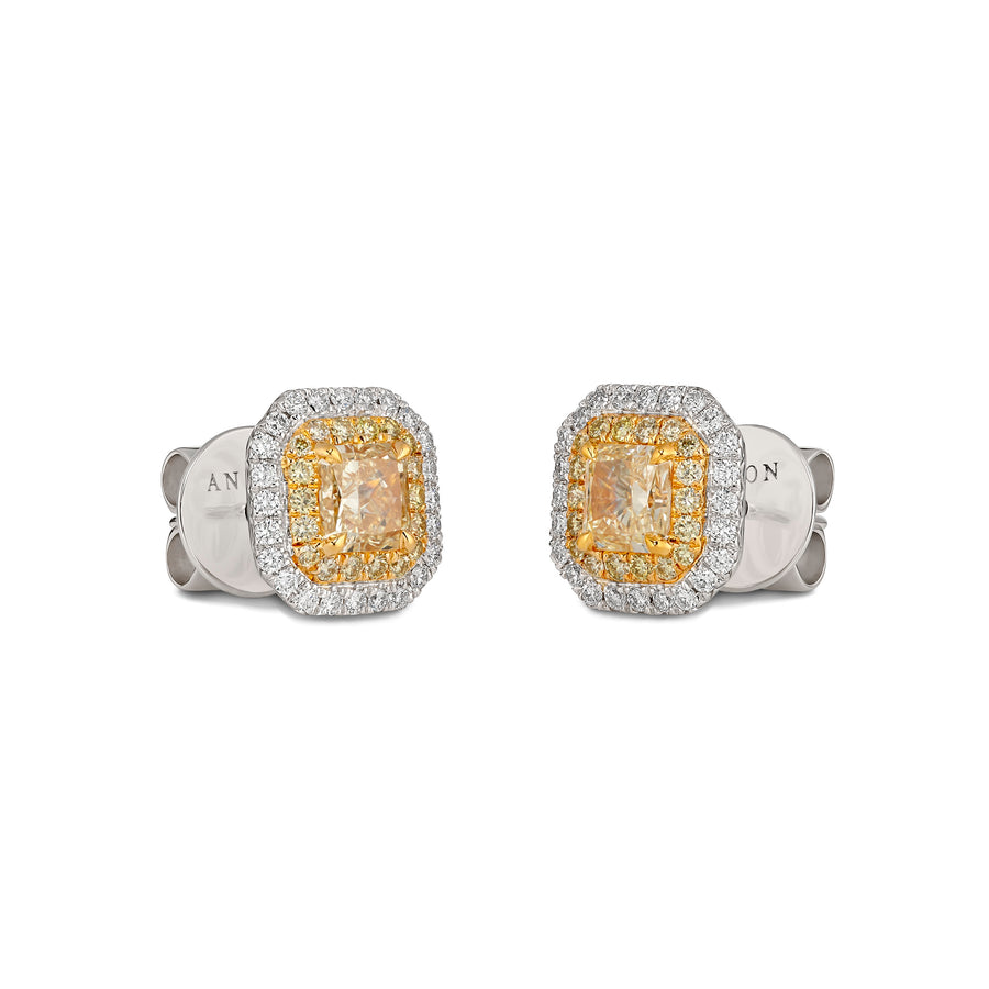 Hello Yellow™ Fancy Yellow Diamond Earrings | White Gold