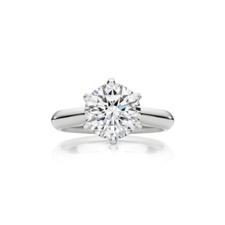 Hot Rocks® Collection Round Cut Diamond Ring | Platinum