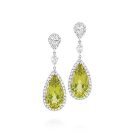 Bauble® Lemon Citrine Pear Drop Earrings