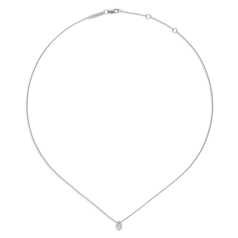 Promise Mini Marquise Diamond Necklace | White Gold