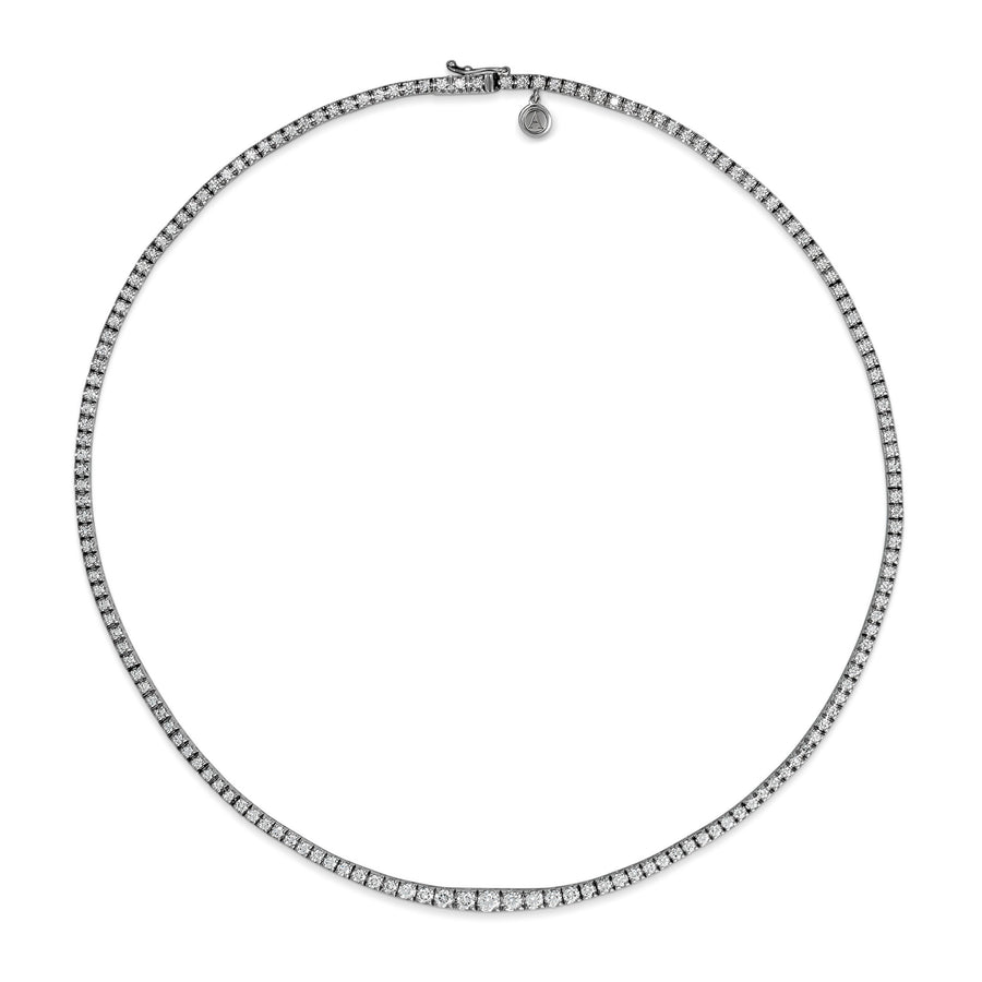 Allure Tennis Diamond Necklace | White Gold