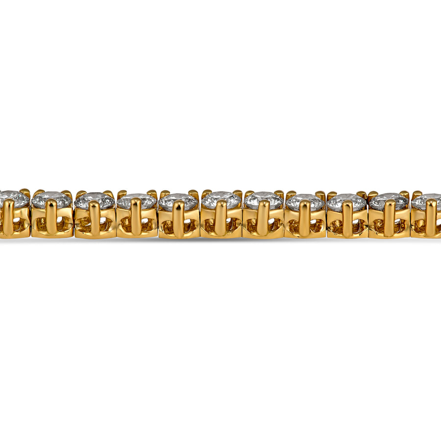 Aura | 8.50CT Tennis Diamond Necklace Yellow Gold