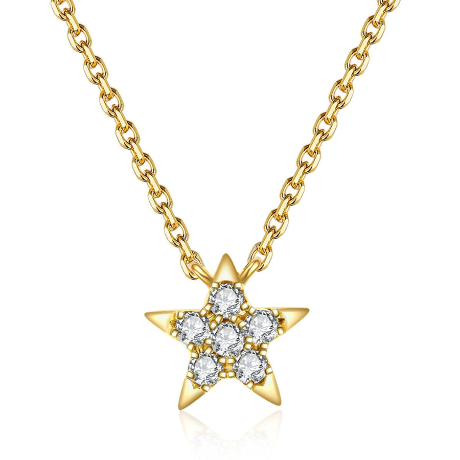 Icon Star Pendant Necklace | Yellow Gold