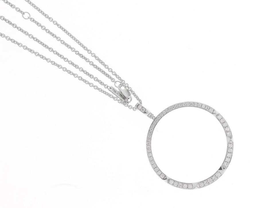 R.08™ Pendant Necklace | White Gold