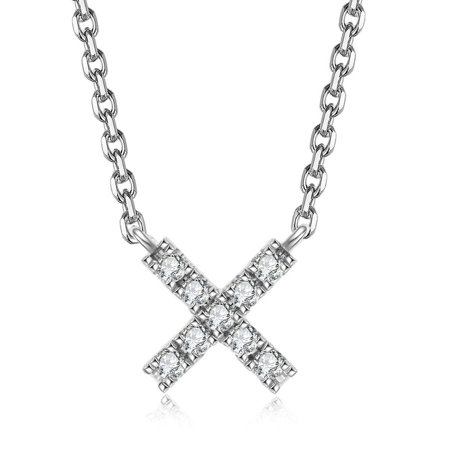 Icon Kiss Diamond Necklace | White Gold