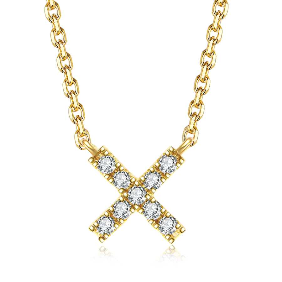 Icon Kiss Diamond Necklace | Yellow Gold