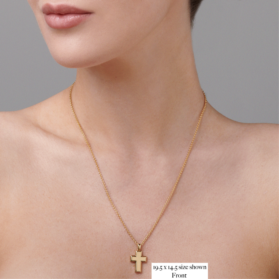 Faith Cross Necklace | Yellow Gold