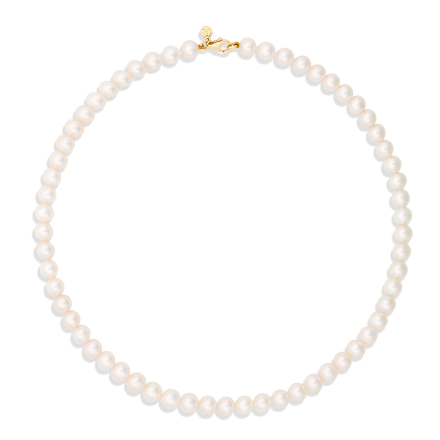 Classic Pearl Necklace | Yellow Gold
