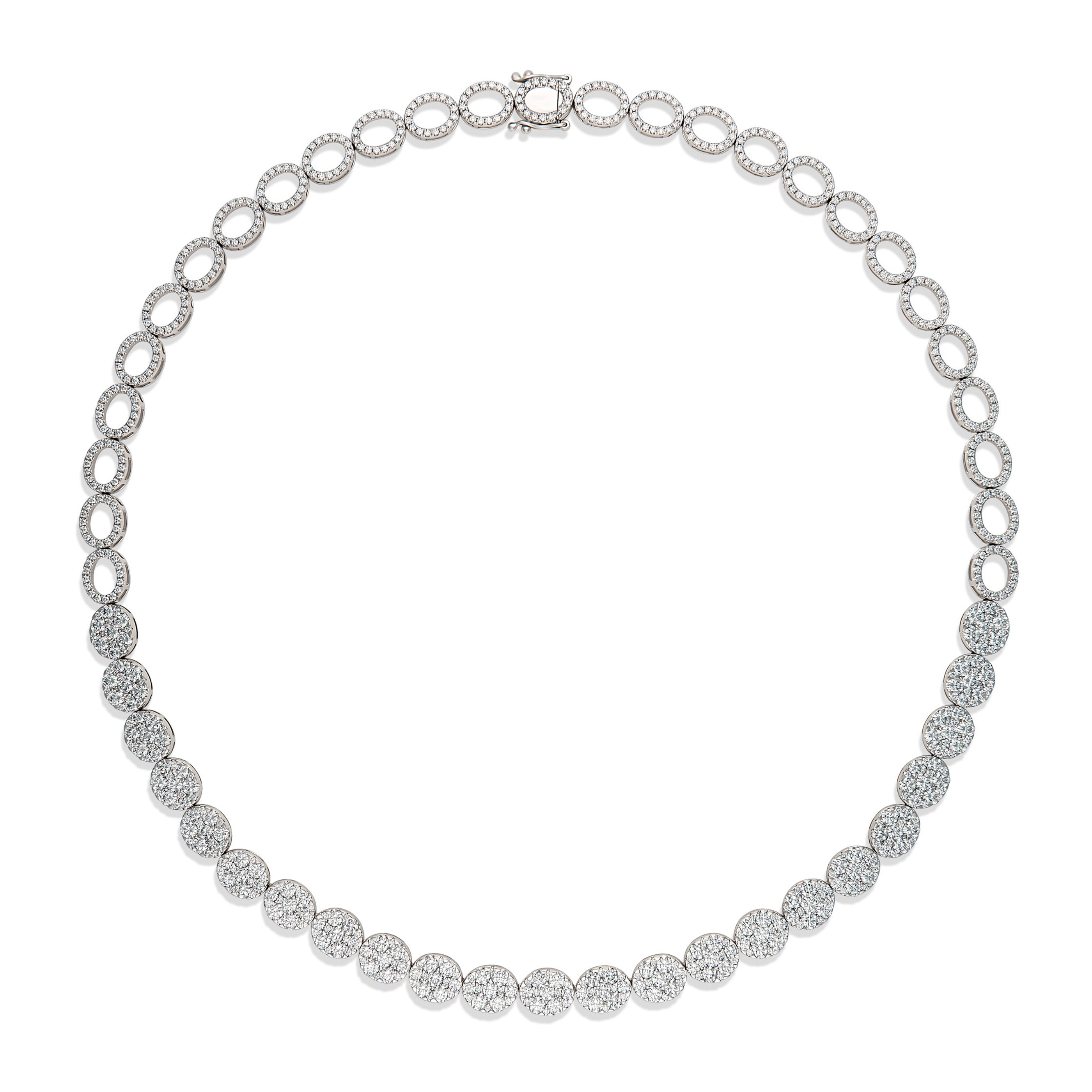 Promise Oval Diamond Collier | White Gold – ANTON Jewellery