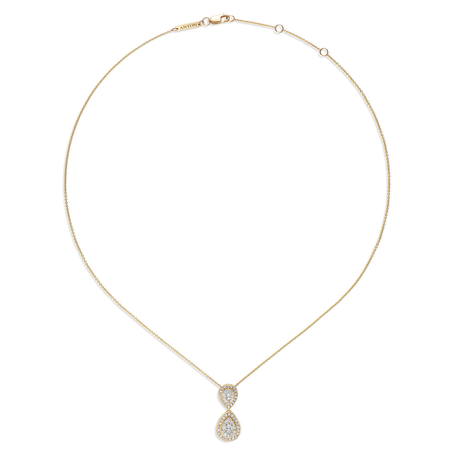 Promise Pear-shaped Diamond Drop Necklace | Yellow Gold