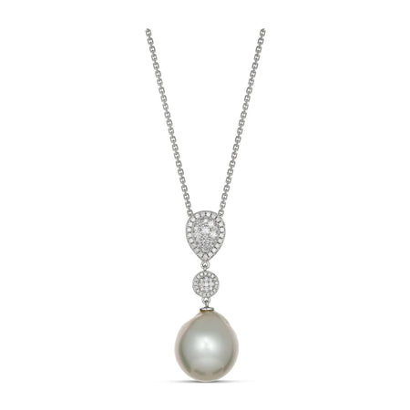 Promise Pearl and Diamond Pendant