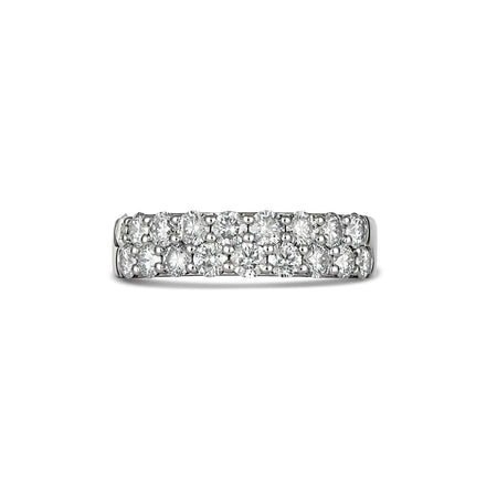 Allure Harmony Double-Row Diamond Ring | White Gold
