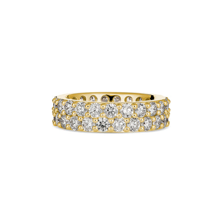 Allure Harmony Double-Row Diamond Ring | Yellow Gold