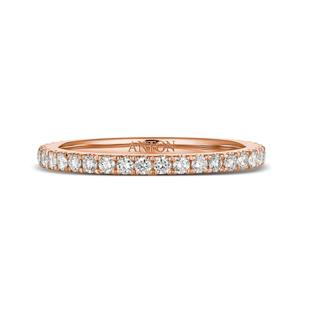 Wedding | Eternity Diamond Wedding Band Rose Gold