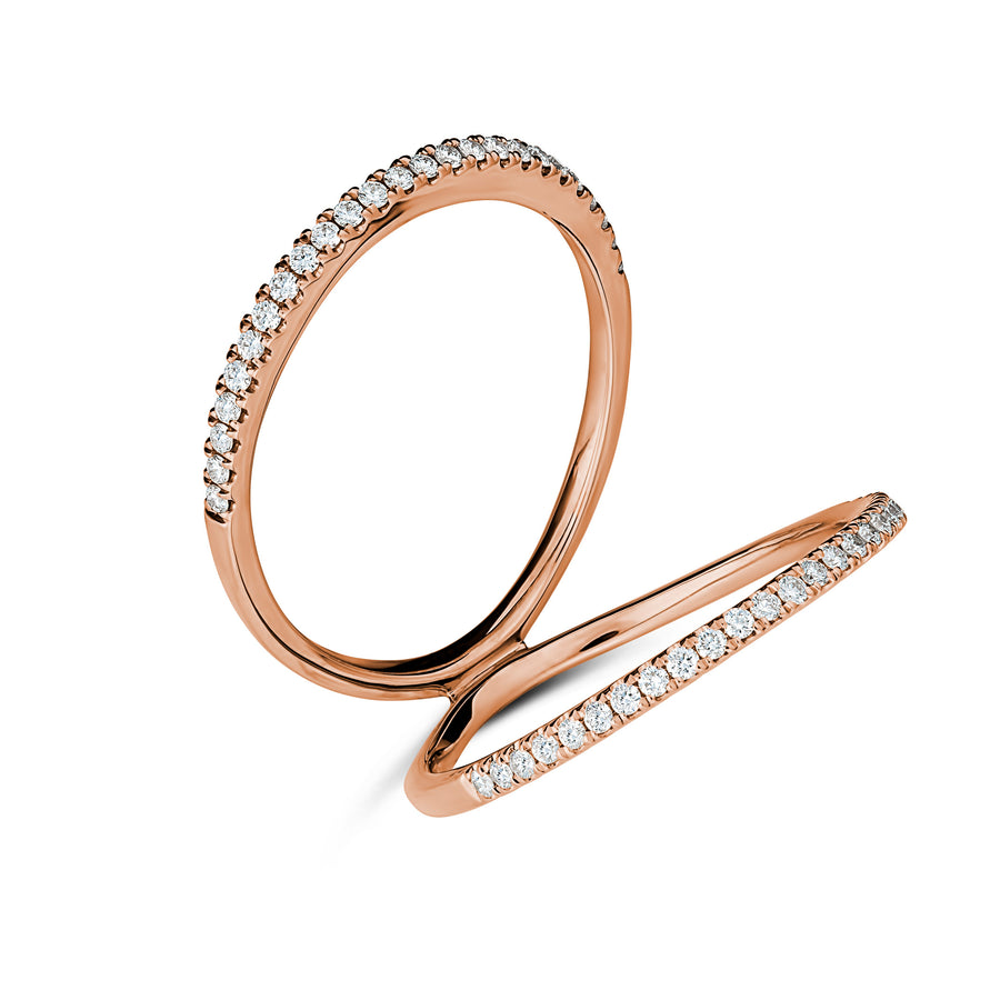 Capri Dreaming™ Arco Diamond Split Ring | Rose Gold