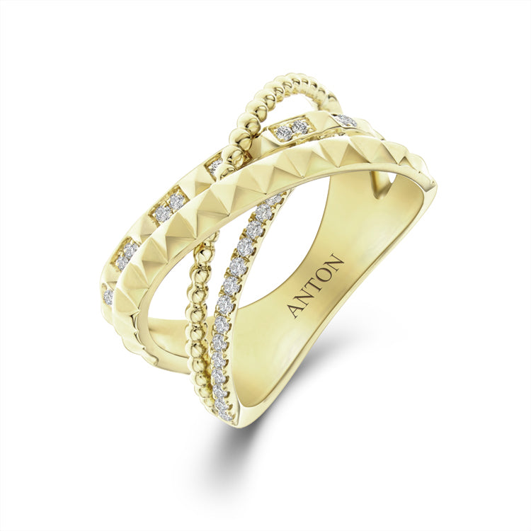 R.08™ Orbit Ring | Yellow Gold