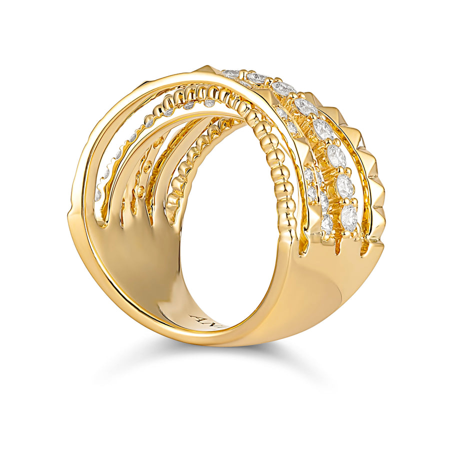 R.08™ Idol Diamond Ring | Yellow Gold