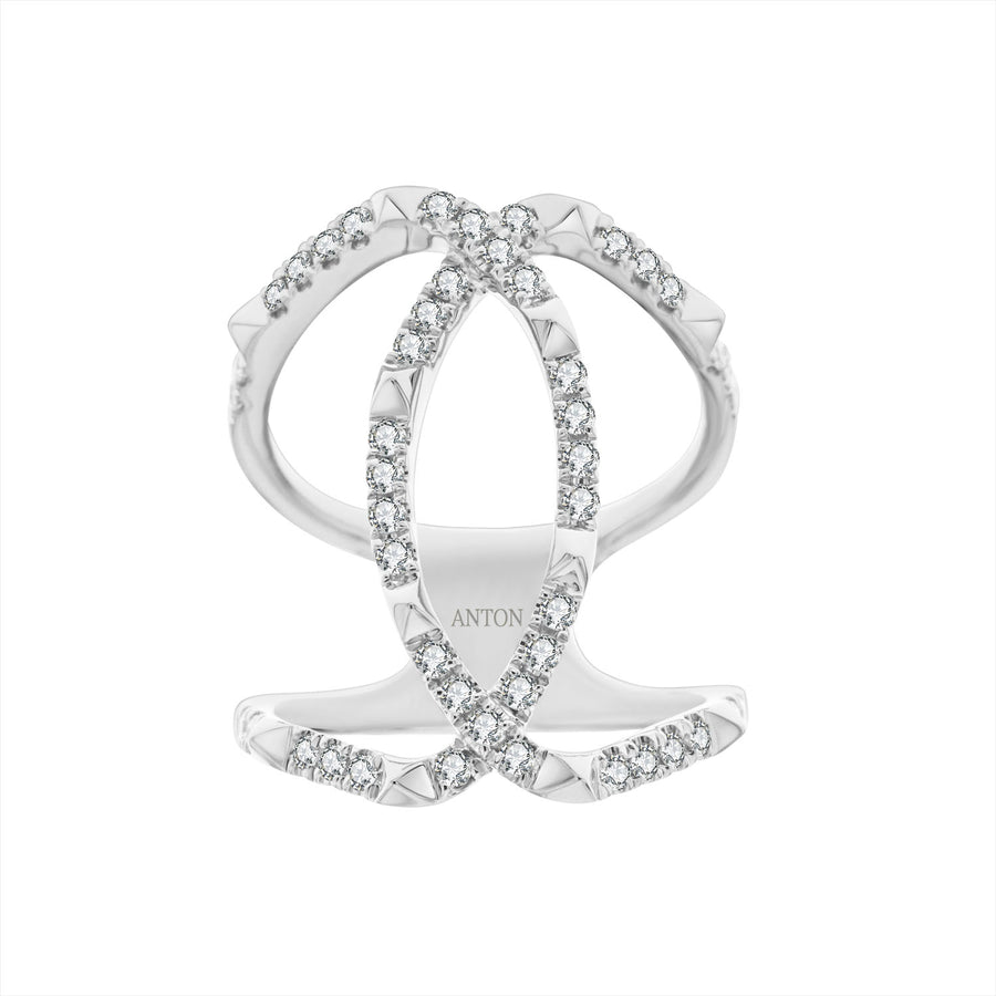 R.08™ Echo Diamond Ring | White Gold