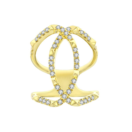 R.08® Echo Diamond Ring | Yellow Gold