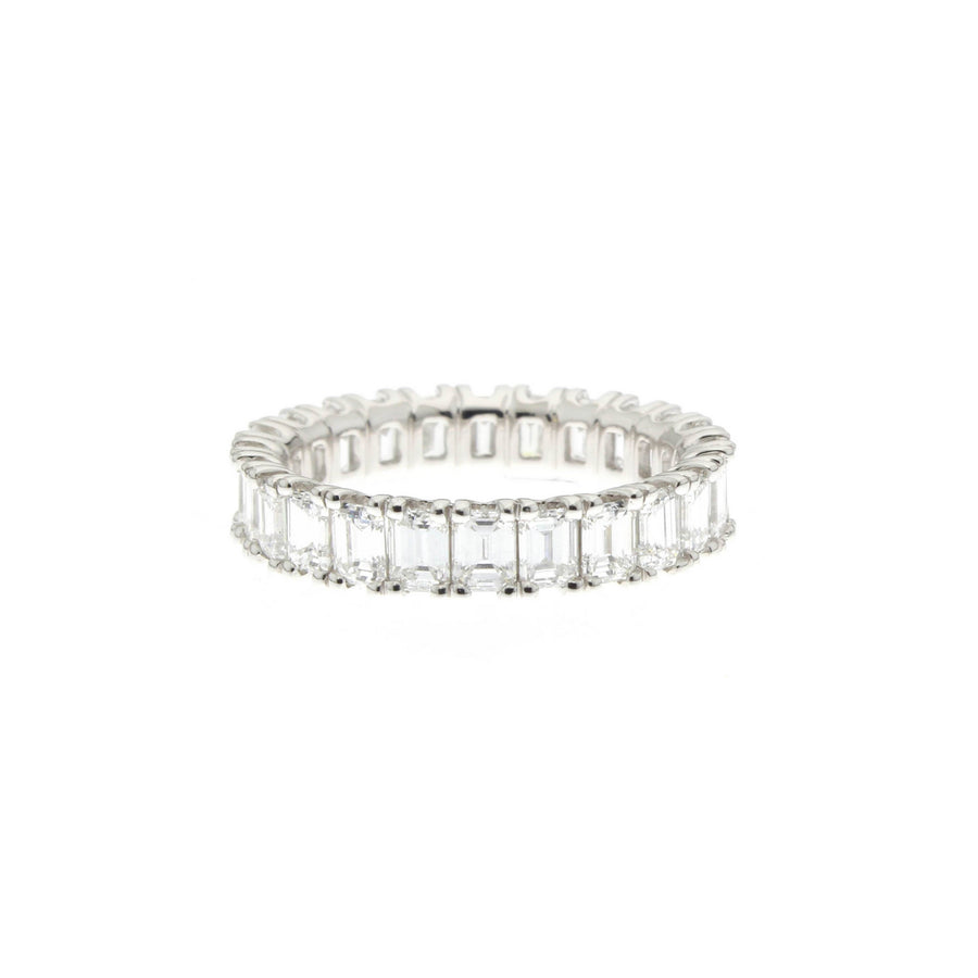 Hot Rocks® Collection Emerald Cut Eternity Ring | White Gold