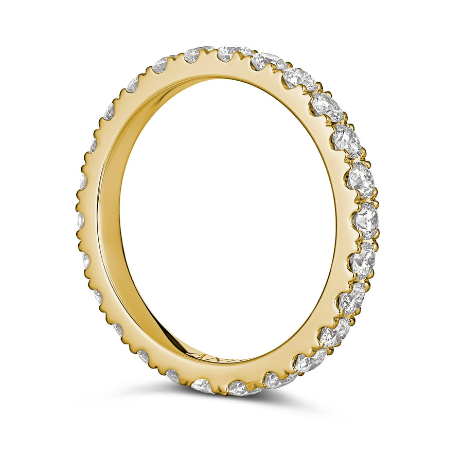 Wedding | Eternity Diamond Ring Yellow Gold